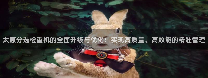 辉达娱乐重庆时时彩：太原分选检重机的全面升级与优化：实现高质