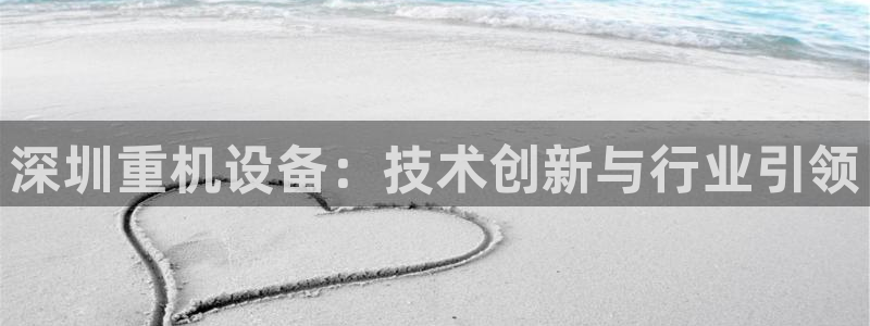 辉达娱乐：深圳重机设备：技术创新与行业引领
