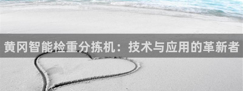 辉达娱乐app：黄冈智能检重分拣机：技术与应用的革新者