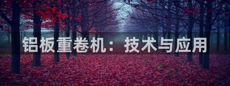 辉达平台官网下载：铝板重卷机：技术与应用