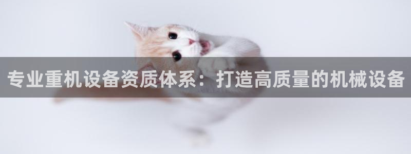 辉达娱乐丿39444：专业重机设备资质体系：打造高质量的机械