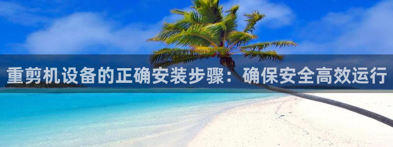 辉达娱乐待遇：重剪机设备的正确安装步骤：确保安全高效运行