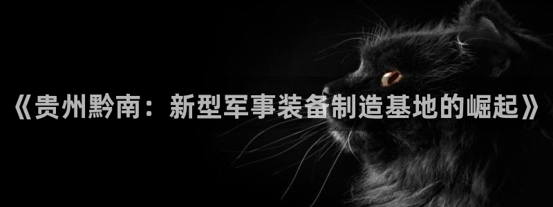 辉达平台注册：《贵州黔南：新型军事装备制造基地的崛起》